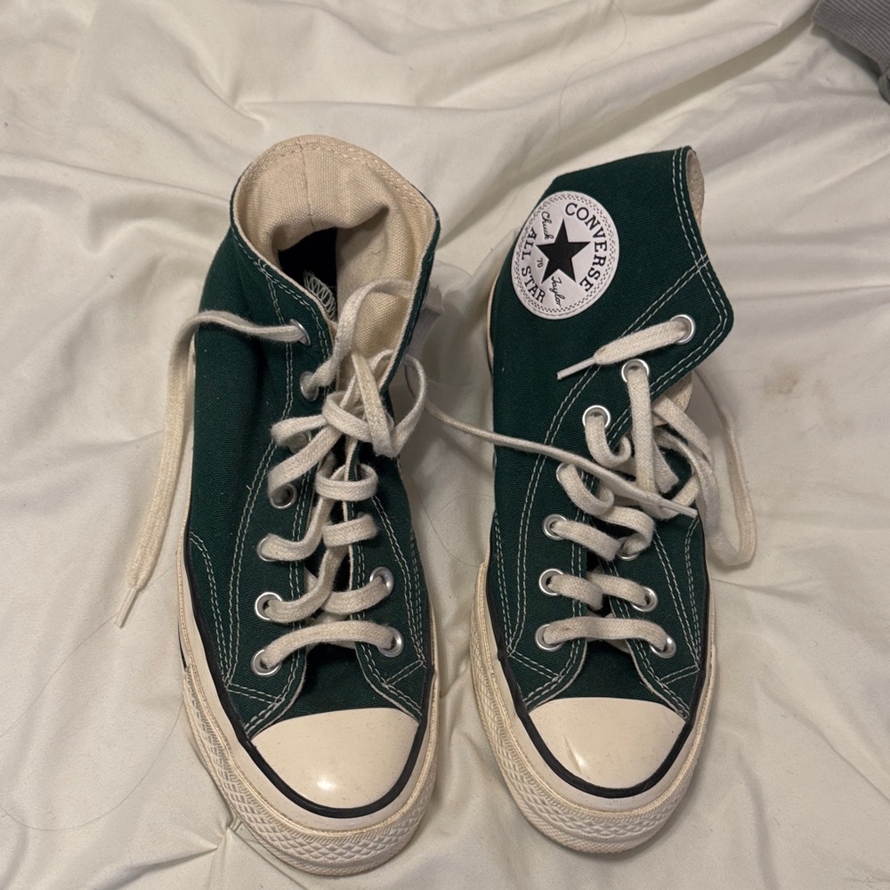 Green Converse High-Top Sneakers